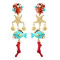 Carlo Zini  Sea life earrings